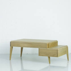Table basse LISERÉ 2 tiroirs