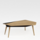 Table basse design, élégante, personnalisable en bois made in France FLO