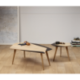 Table basse design, élégante, personnalisable en bois made in France FLO