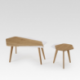 Table basse design, élégante, personnalisable en bois made in France FLO