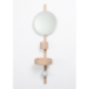 Miroir vide-poche au design scandinave personnalisable en bois SATELLITE