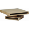 Table basse pivotante design personnalisable en bois CUBOCARRÉ