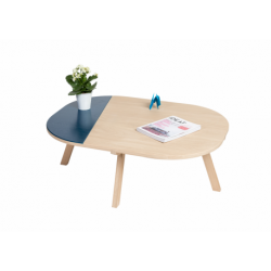 Table basse contemporaine personnalisable en bois massif ARONDE