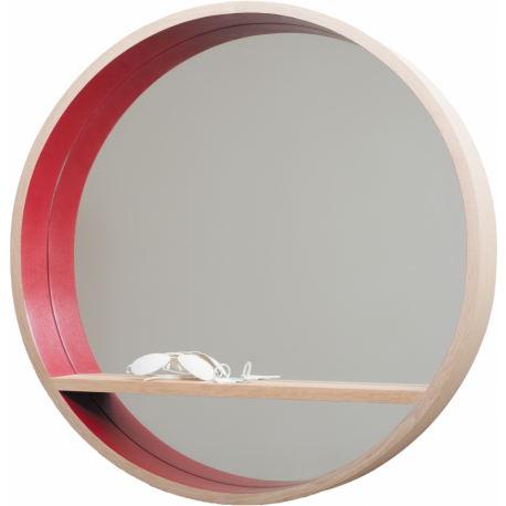 Miroir console d'entrée en bois cintré et au design scandinave personnalisable