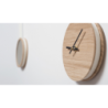 Horloge Miroir en bois au design scandinave personnalisable PENDULE
