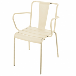 Fauteuil de jardin métal vintage empilable Paname