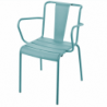 Fauteuil de jardin métal vintage empilable Paname
