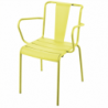 Fauteuil de jardin métal vintage empilable Paname