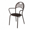 Fauteuil de jardin métal rétro et empilable CABARET
