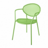 Fauteuil de jardin métal design et empilable SHADOW