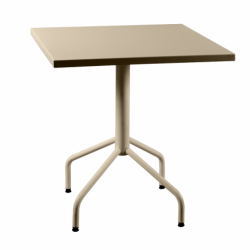 Table métal rabattable carrée