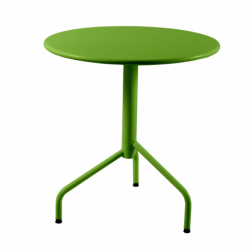 Table jardin métal rabattable ronde made in france