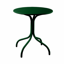 Table de jardin métal ronde made in France - Plateau au choix de 70 à 100cm