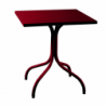 Table métal carrée