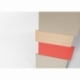 Placard de rangement d'entrée au design scandinave décalé personnalisable en bois DÉCALAGES BAS