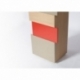 Placard de rangement d'entrée au design scandinave décalé personnalisable en bois DÉCALAGES BAS
