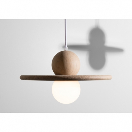 Suspension au design scandinave en bois NÉBULEUSE