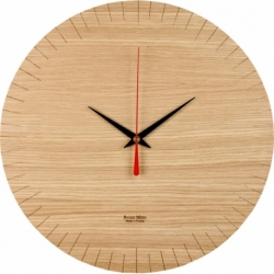 Horloge murale au design épuré en bois Austerlitz