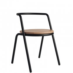 Chaise métal bois design Monsieur et Madame