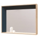 Miroir design biseauté en bois massif français BISO gauche