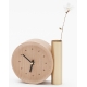 Horloge soliflore design en bois massif français et laiton TIK TOK