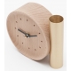 Horloge soliflore design en bois massif français et laiton TIK TOK