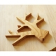 Dessous de plat design en bois et forme d'arbre