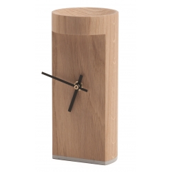 Horloge à poser design en bois massif de chêne CARMEN