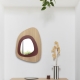 Miroir Galet en bois de Chêne et Frêne fabriqué en France