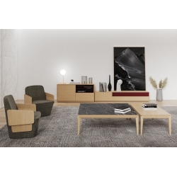 Table basse design bois fabrication française BUZZ