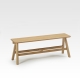 Banc design en bois naturel de Chêne fabriquée en France CHEVRON