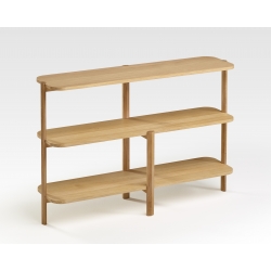 Console 2 tablettes design en bois naturel fabriquée en France FACETTE