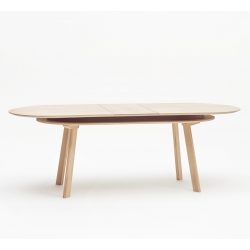 Table de repas design en chêne massif fabriquée en France PARATI