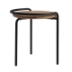 Tabouret Solitaire métal bois