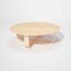 Table Basse Ronde dessus bois Luge