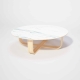 Table Basse Ronde dessus bois Luge