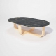 Table Basse Oblong dessus bois Luge