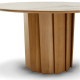 Table design Volute dessus céramique