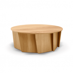 Table basse design Volute dessus bois
