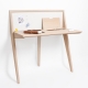 Bureau mural au design scandinave en bois personnalisable COMPAS