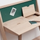 Bureau mural au design scandinave en bois personnalisable COMPAS