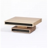 Table basse pivotante design personnalisable en bois CUBOCARRÉ