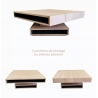 Table basse pivotante design personnalisable en bois CUBOCARRÉ